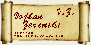 Vojkan Zeremski vizit kartica